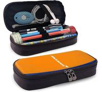 Trousses À Crayons En Cuir Pu Imperméable Sainz Cars Norris Lando Carlos Racing Mclaren 1 Formula F1 One Trousse À Crayons À Fermeture Éclair Sac De Rangement Porte-Monnaie Sac À Cosmétiques Adapté Au