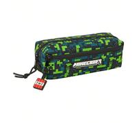 Trousses à crayons Organisez vos affaires avec la pratique petite trousse triple en caoutchouc élastique 20 cm Minecraft "Tnt" conçue pour offrir un maximum de fonctionnalité et de style. Cette trouss