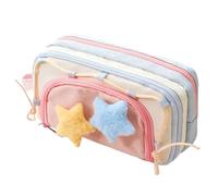 Trousses à Crayons, Pochette de Rangement Grande Capacité pour Fournitures Scolaires, Organisateur de Bureau pour Stylos Marqueurs Règle Gomme Notes Autocollants Élèves Étudiants Enseignants