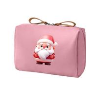 Trousses Cosmétiques,Pochette Père Noël Organisateur De Rangement,Trousse Imperméable Pour Pinceaux De Noël | Pour Femmes Adolescentes Voyage Vacances Fêtes Aéroport Rouge À Lèvres Cosmétiques Pinceau