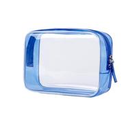 Trousses de Maquillage Transparentes, Trousse à Maquillage en PVC Multicolore 170x60x120mm(Blue)