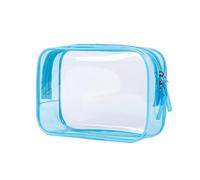 Trousses de Maquillage Transparentes, Trousse à Maquillage en PVC Multicolore 170x60x120mm(Sky Blue)