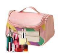 Trousses de toilette pour femmes en voyage - Trousse de toilette imperméable transparente, trousse de maquillage colorée, trousse de maquillage de voyage visible pour femmes, hommes, escapades de