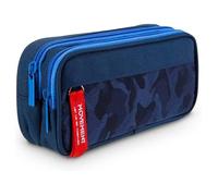 Trousses Scolaire pour Garçons et Filles Grande Capacité Trousse à Crayons avec 3 Compartiments Grand Camouflage LOGICIEL EDUCATION