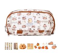 Trousses Scolaires Mignonnes Capybara - Pochette Capybara - Sac Esthétique Rangement Fournitures Large Ouverture pour Enseignants Adolescents École