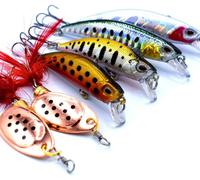 Trout Fishing Lures And Spinning Spoons, Pack Of 6 Fishing Lures