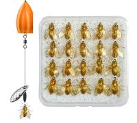 Trout Fly Fishing Bait - 20X Bee-Shaped Fly Fishing Lures