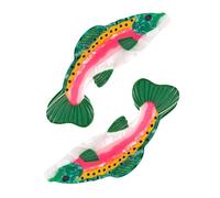 Trout Hair Pin, Fish Barrette Pair, Anti Slip Grip Hair Accessories with Secure Hold, Lightweight Resin Styling Pin for Comfort Wear, Inspired Clip with Cute Style, Beauty Accessory for Beach