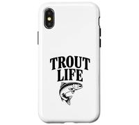 Trout Life Fishing Adventure Lover for Pêcheurs Coque pour iPhone X/XS