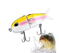 Trout Lures, Glide Baits, 1pcs Saltwater Fishing Lures, Realistic Bass Fishing Lure, Freshwater Swimbait for Bass
