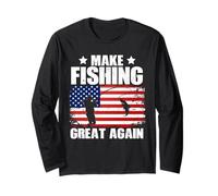 Trout Making America Fish Again, nouveauté amusante à la Trump Style Manche Longue