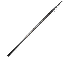 Trout Master Canne à pêche à la truite, 400 cm, 8 pièces, noir et doré, en carbone, mouches, 30 g, en fibre de carbone