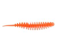 Trout Master Master Worm 65mm Lot de 8 leurres en caoutchouc pour la pêche à la truite, couleur : Sweet Orange