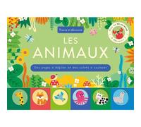Trouve et découvre - animaux - Des pages à déplier et des volets à soulever - Sarah Lock - 1 2 3 Soleil - cartonné - Livre-jeu