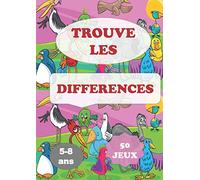 TROUVE LES DIFFÉRENCES 5-8 ans 50 JEUX: cahier d'activités pour enfants
