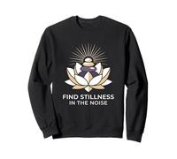 Trouver l'immobilité dans Le Bruit Hatha Yoga Practitioner Sweatshirt