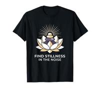 Trouver l'immobilité dans Le Bruit Hatha Yoga Practitioner T-Shirt