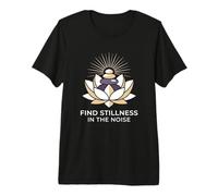 Trouver l'immobilité dans Le Bruit Hatha Yoga Practitioner T-Shirt Haut de Gamme