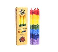 trouver Quelque Chose de différent Rainbow Fuseau Non parfumées Bougies stéarine, Multicolore, Lot de 3