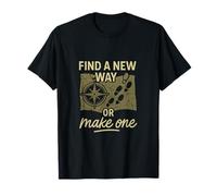 Trouver une nouvelle façon ou faire une aventure boussole graphique T-Shirt