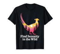Trouvez la sérénité dans la Conception de Paysage d'oiseaux Sauvages T-Shirt