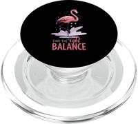 Trouvez Le Bon équilibre Cute Flamingo Yoga PopSockets PopGrip pour MagSafe