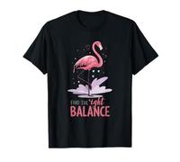 Trouvez Le Bon équilibre Cute Flamingo Yoga T-Shirt