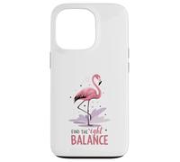 Trouvez Le Bon équilibre Flamingo Yoga Mindfulness Coque pour iPhone 13 Pro