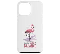 Trouvez Le Bon équilibre Flamingo Yoga Mindfulness Coque pour iPhone 13 Pro Max