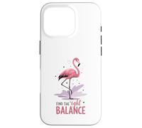 Trouvez Le Bon équilibre Flamingo Yoga Mindfulness Coque pour iPhone 16 Pro
