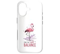 Trouvez Le Bon équilibre Flamingo Yoga Mindfulness Coque pour iPhone 17