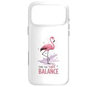 Trouvez Le Bon équilibre Flamingo Yoga Mindfulness Coque pour iPhone 17 Pro Max