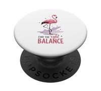 Trouvez Le Bon équilibre Flamingo Yoga Mindfulness PopSockets PopGrip Adhésif