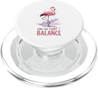 Trouvez Le Bon équilibre Flamingo Yoga Mindfulness PopSockets PopGrip pour MagSafe