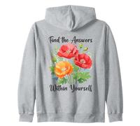 Trouvez Les réponses en Vous - Aquarelle Poppis Sweat à Capuche