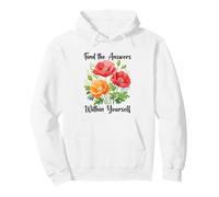 Trouvez Les réponses en Vous - Aquarelle Poppis Sweat à Capuche