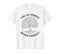 Trouvez Les réponses en Vous Good Karma Tree T-Shirt