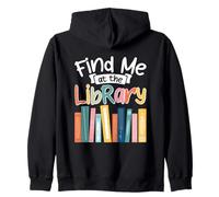 Trouvez-Moi chez The Library Book Lover Sweat à Capuche