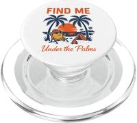 Trouvez-moi des vacances relaxantes à Palms, à la plage et au coucher PopSockets PopGrip pour MagSafe