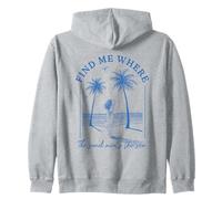 Trouvez-moi là où le sable rencontre la mer Beach Palms Girl Ocean Sweat à Capuche