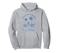 Trouvez-moi là où le sable rencontre la mer Beach Palms Girl Ocean Sweat à Capuche