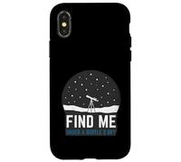 Trouvez-Moi sous Un télescope d'astronomie du Ciel Bortle 2 Coque pour iPhone X/XS