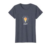 Trouvez Votre Ampoule inspirante T-Shirt, Femme, Bleu Chiné, M