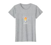 Trouvez Votre Ampoule inspirante T-Shirt, Femme, Gris Chiné, XS