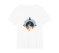 Trouvez Votre Aventure de Voyage inspirante sur la Route T-Shirt, Femme Grandes Tailles, Blanc, 5X