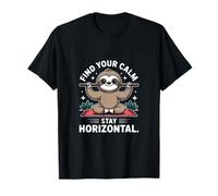Trouvez Votre Calme, Restez Paresseux Horizontal T-Shirt