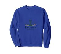 Trouvez Votre équilibre : Logo Yoga et Justice Harmony Sweatshirt, Unisexe pour Adultes, Bleu Royal, XXL
