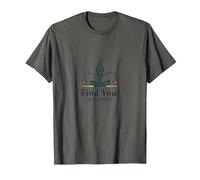 Trouvez Votre équilibre : Logo Yoga et Justice Harmony T-Shirt, Homme, Asphalte, L