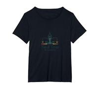 Trouvez Votre équilibre : Yoga and Justice Harmony Logo T-Shirt, Femme Grandes Tailles, Noir, 4X