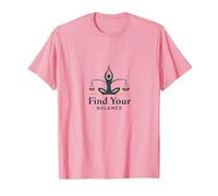 Trouvez Votre équilibre : Yoga and Justice Harmony Logo T-Shirt, Homme, Rose, S